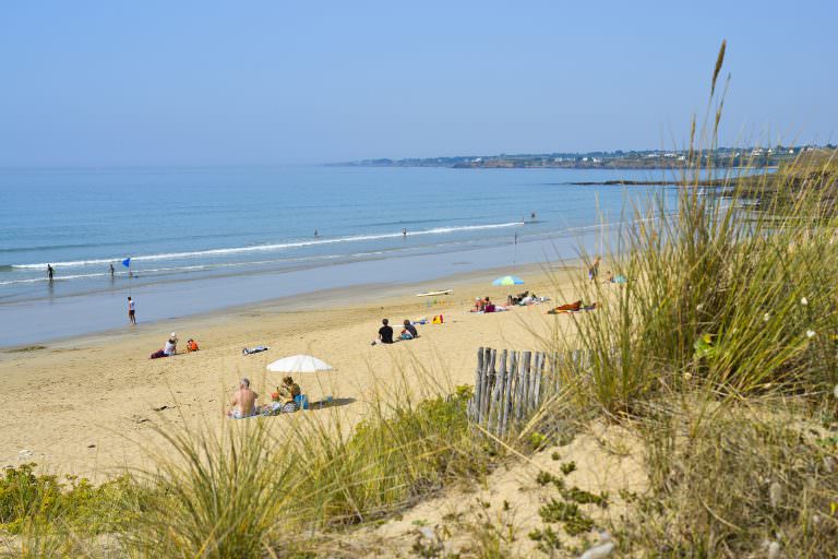 Der Strand von Loch in Guidel (Morbihan, Südbretagne)