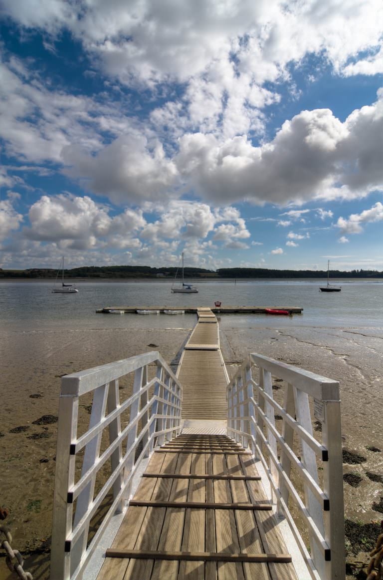 Ponton de la base nautique Saint Guenaël, Lanester