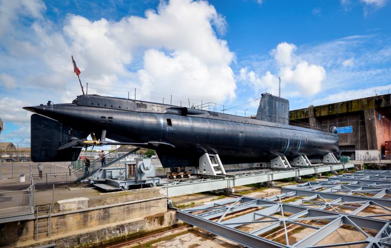 Besuch des U-Bootes Flore und seines Museums in Lorient La Base (Morbihan, Südbretagne)