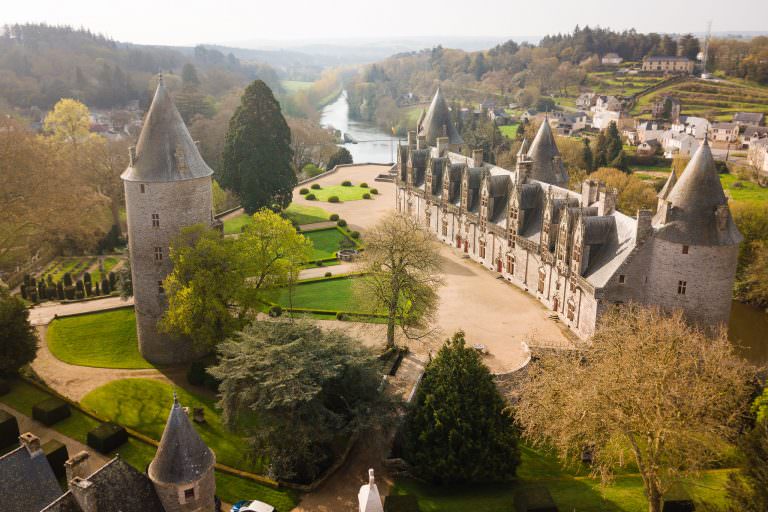 Château des Rohan in Josselin, Morbihan (Südbretagne)