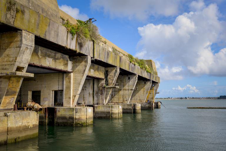 Die U-Boot Base in Lorient (Bretagne)