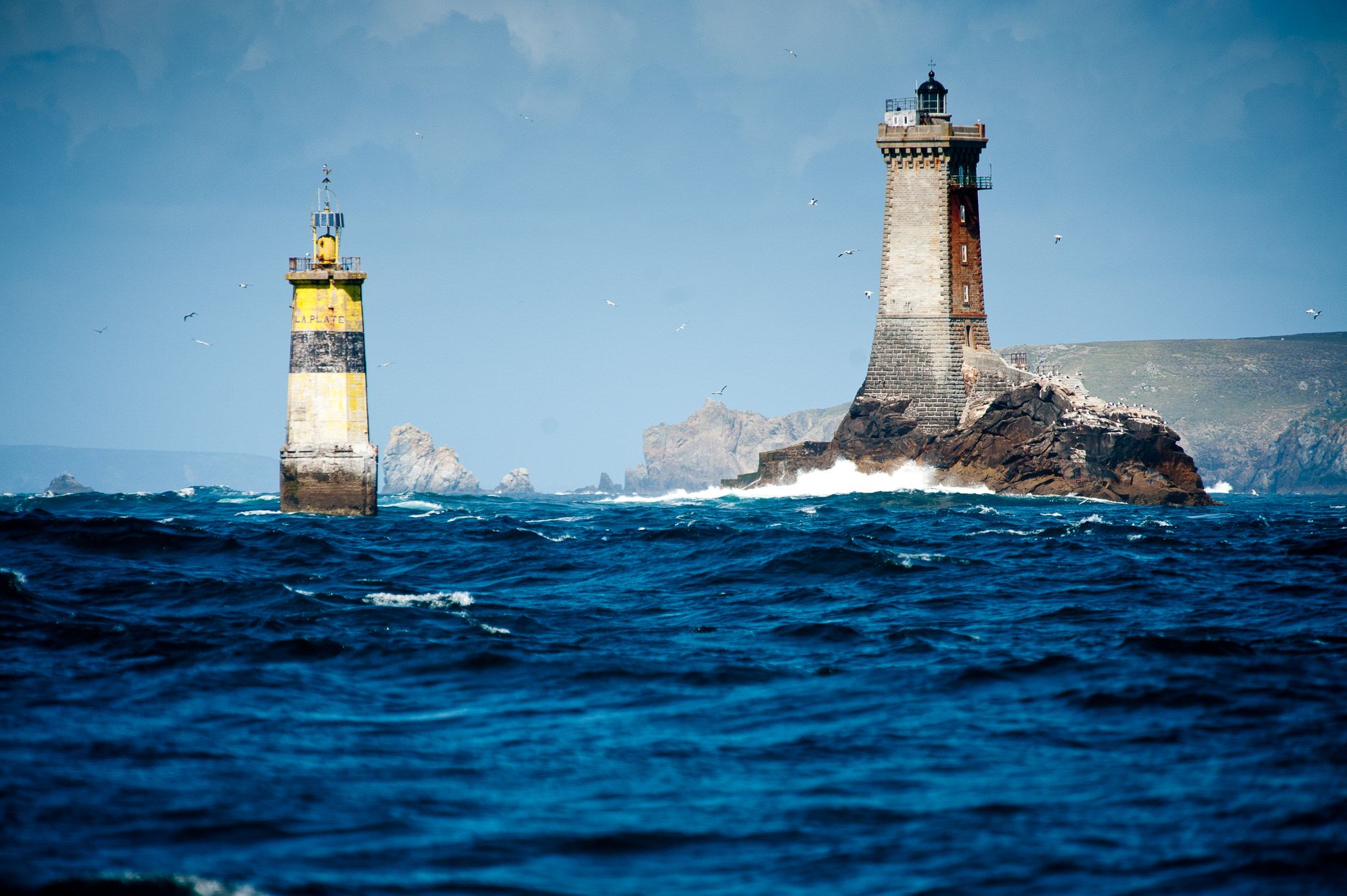 Pointe du Raz, phare de la vieille et la tourelle