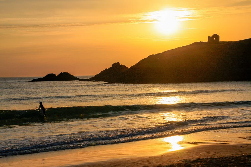 Strand an der wilden Küste von Quiberon (Morbihan, Süd-Bretagne)