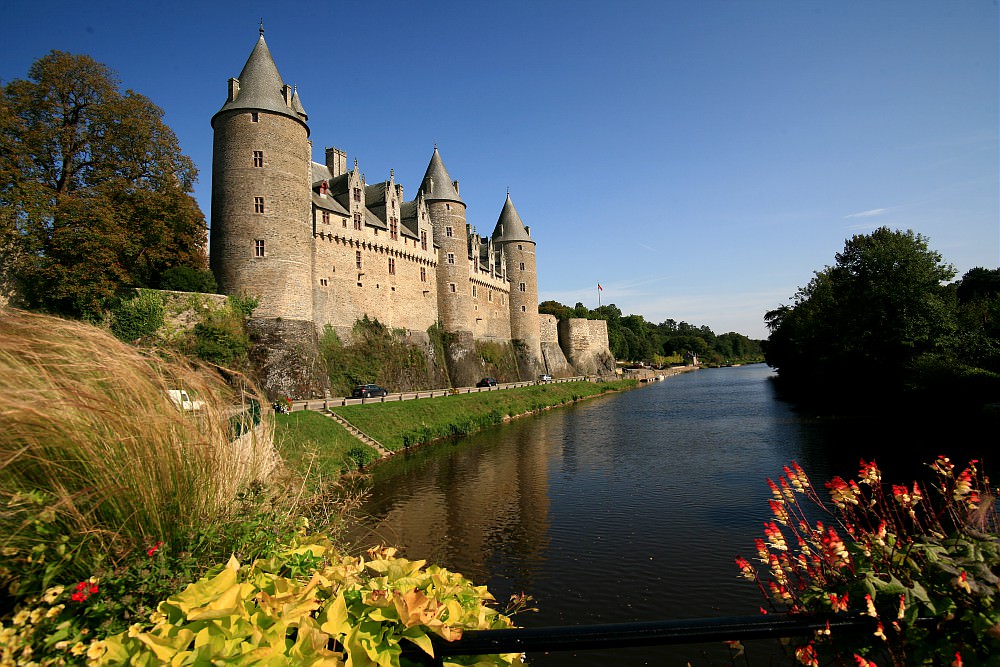 Schloss Josselin in Morbihan (Südbretagne)