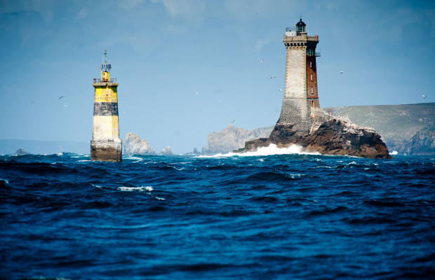 Pointe du Raz, phare de la Vieille et la tourelle