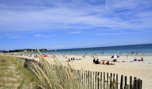 Strand von Carnac (Morbihan, Süd-Bretagne)