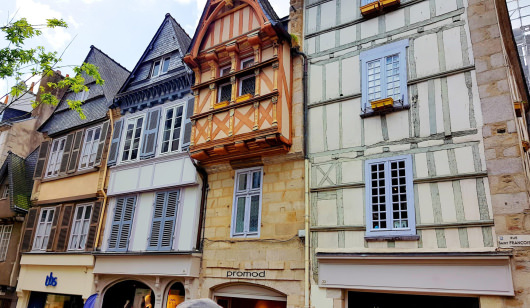 Fachwerkhäuser in Quimper (Finistère)