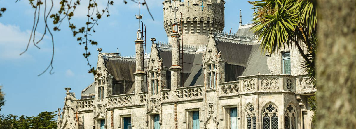 Schloss Keriolet in der Nähe von Concarneau (Finistère, Süd-Bretagne)