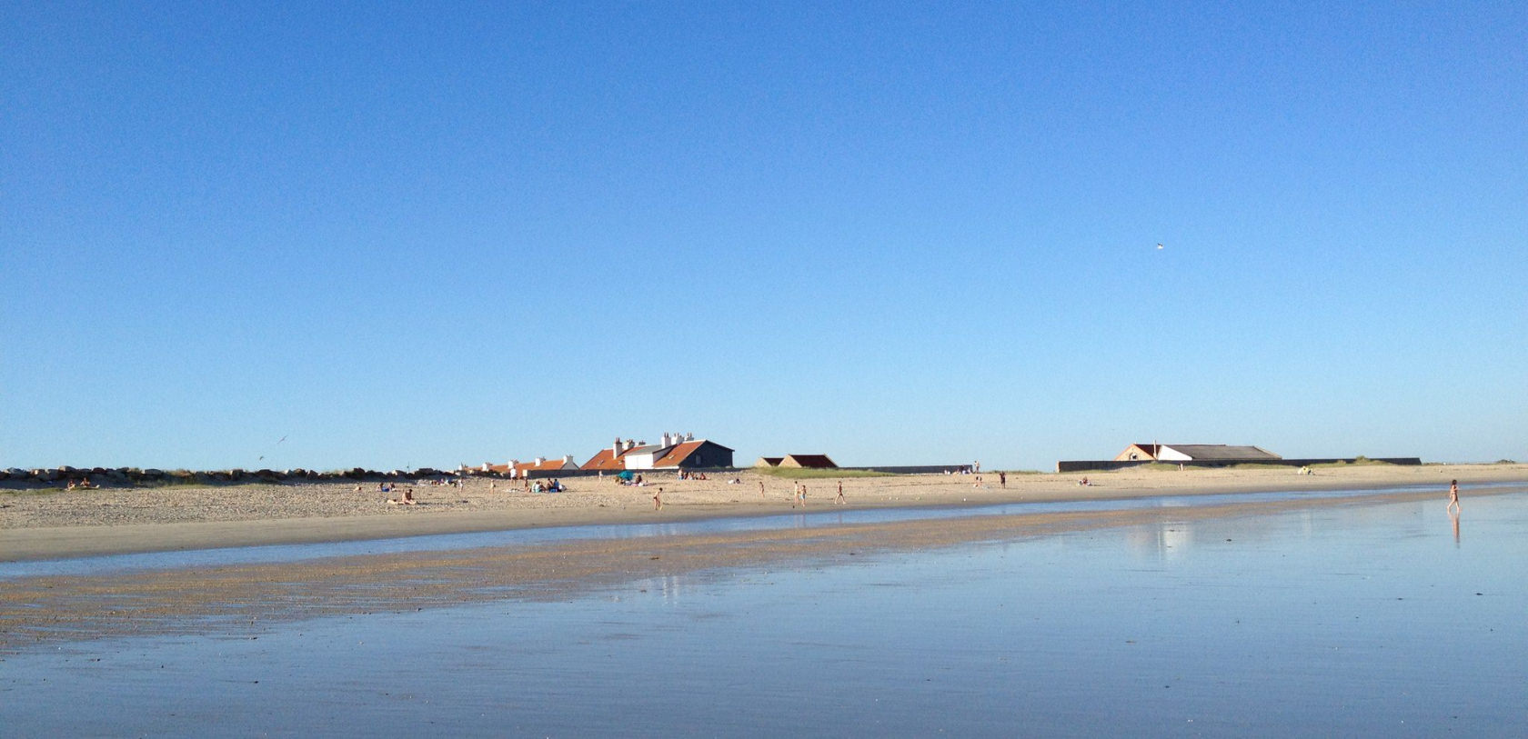 Der große Strand von Gâvres (Morbihan, Südbretagne)