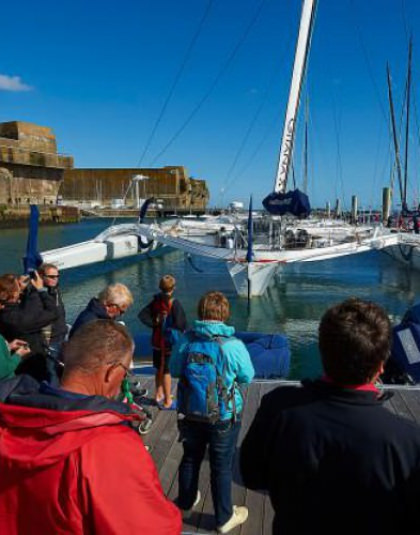 Cité de la Voile Eric Tabarly à Lorient La Base, visite du pôle course au large