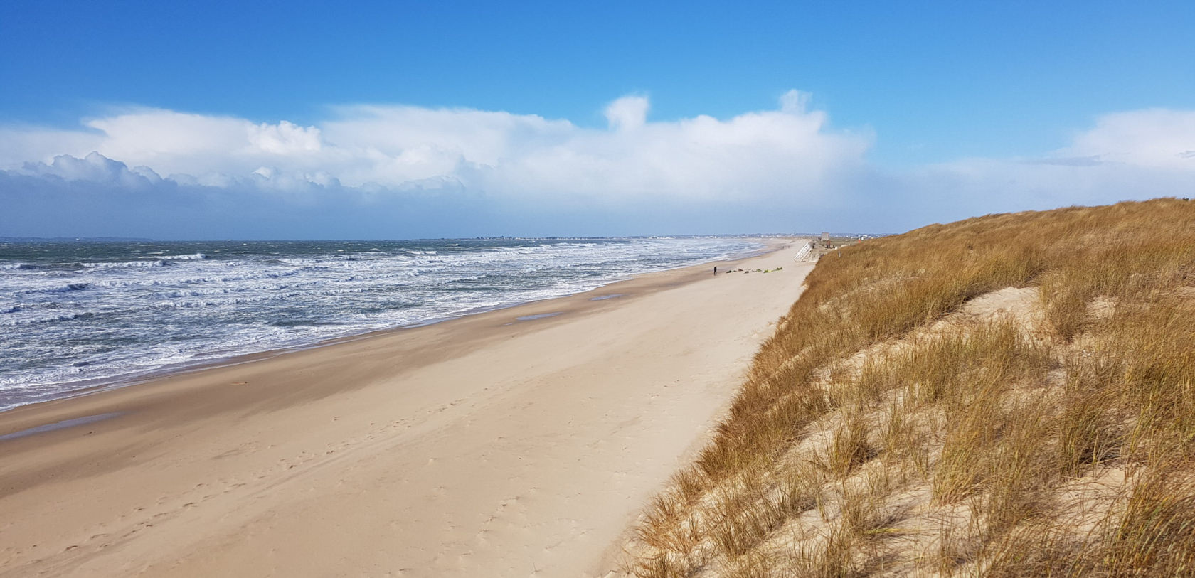 Der Strand von Linès in Plouhinec (Morbihan, Südbretagne)