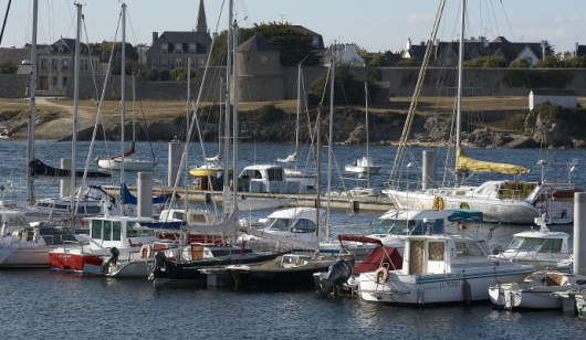Jachthafen von Gâvres (Morbihan, Süd-Bretagne)