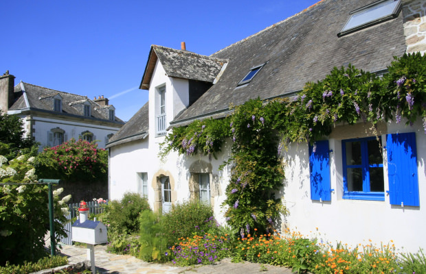 Haus auf der Île aux Moines, typische Architektur (Süd-Bretagne)