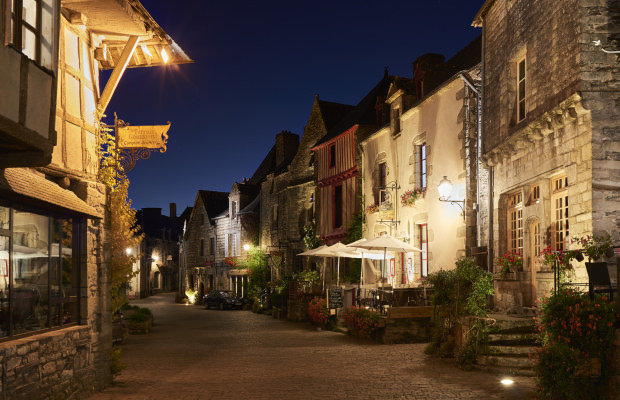 Rochefort en Terre, balade dans les rues éclairées